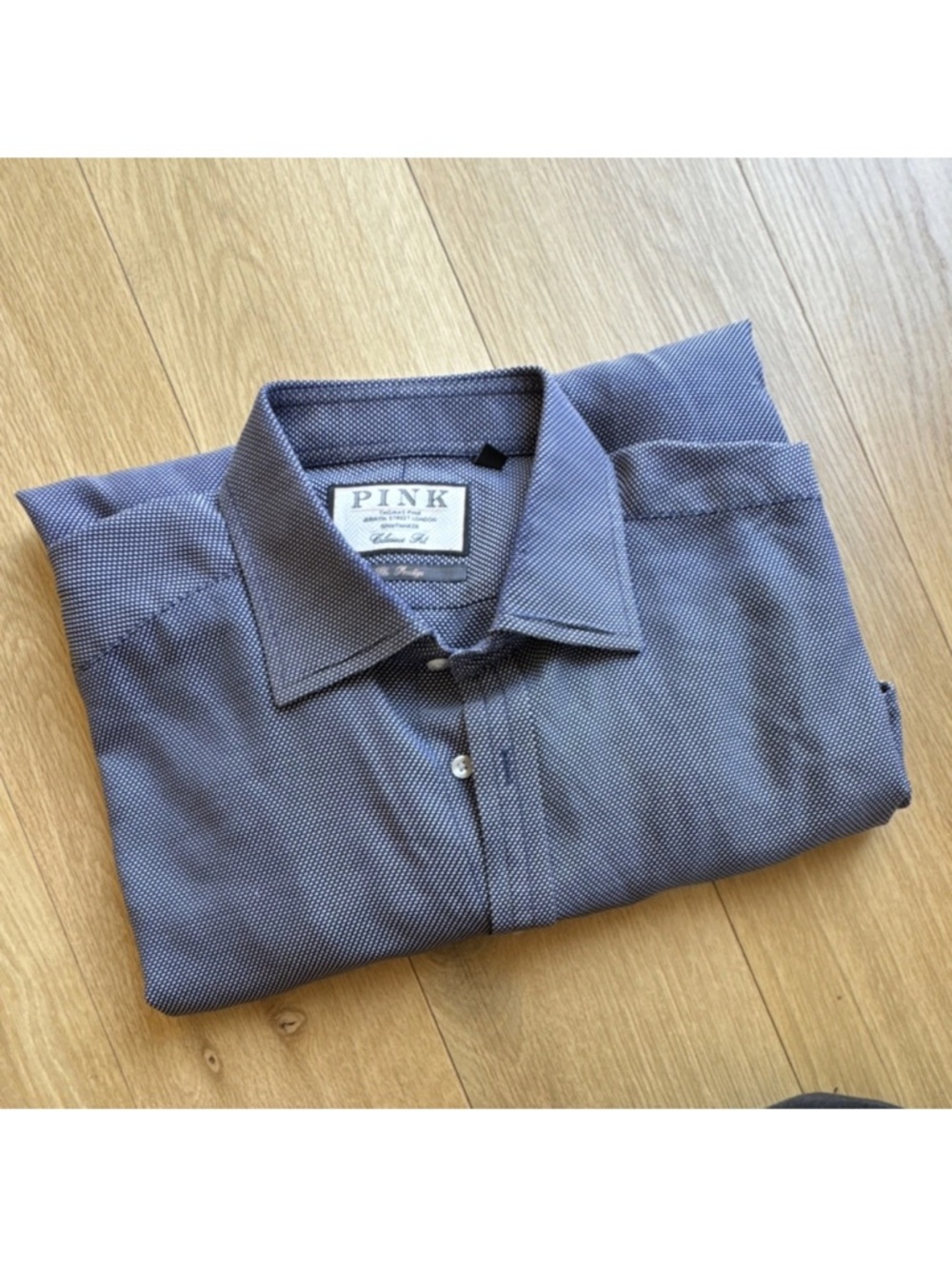 Thomas Pink Men's Blue Microdot Dress Shirt